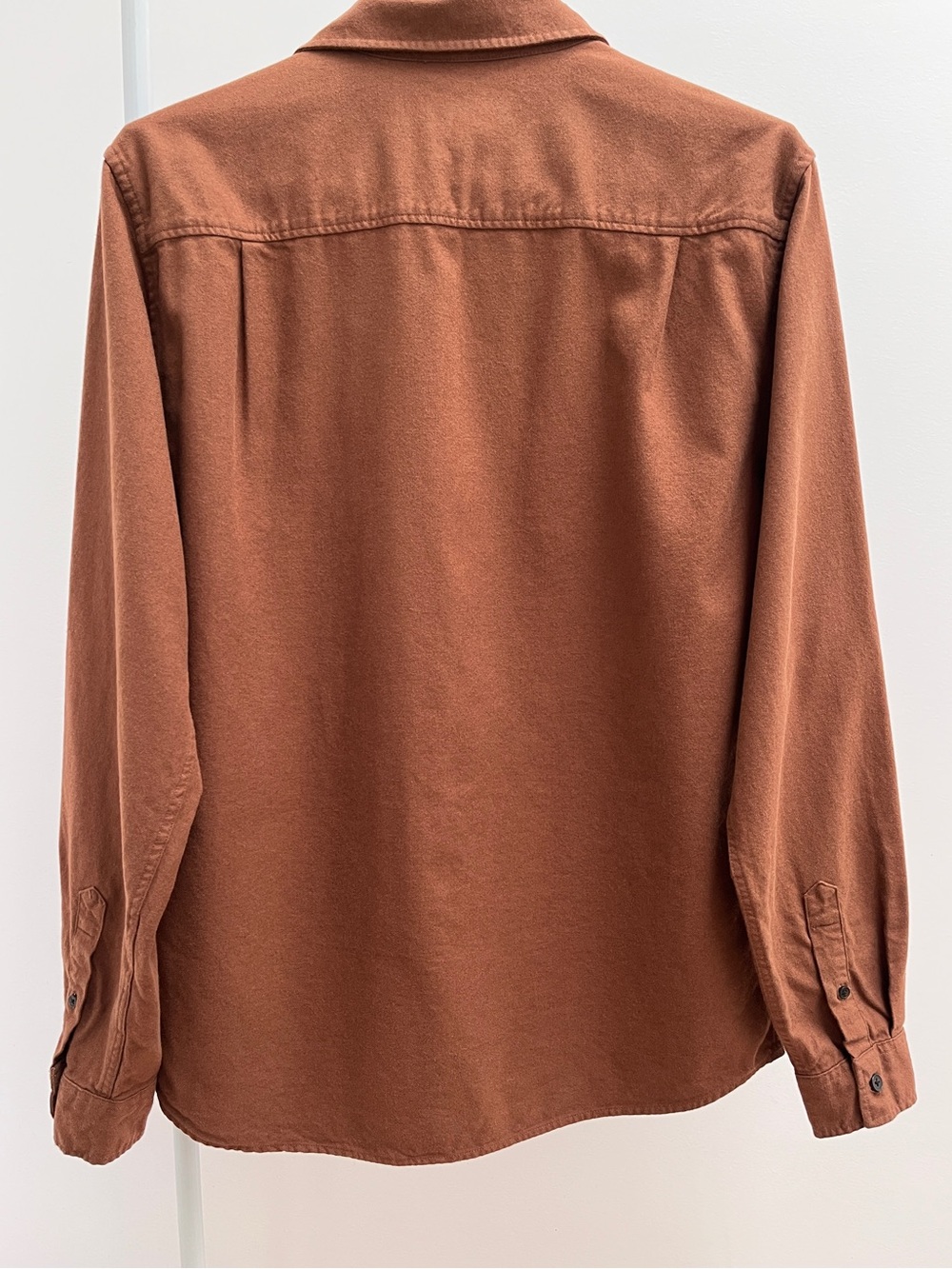 Frank and Oak yak wool flannel shirt M long sleeve organic cotton button up fall - Picture 9 of 10